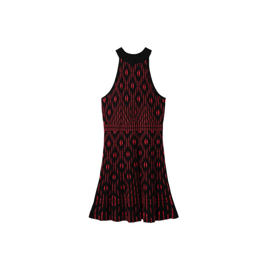 Desigual Red Viscose Dress IT44 | L