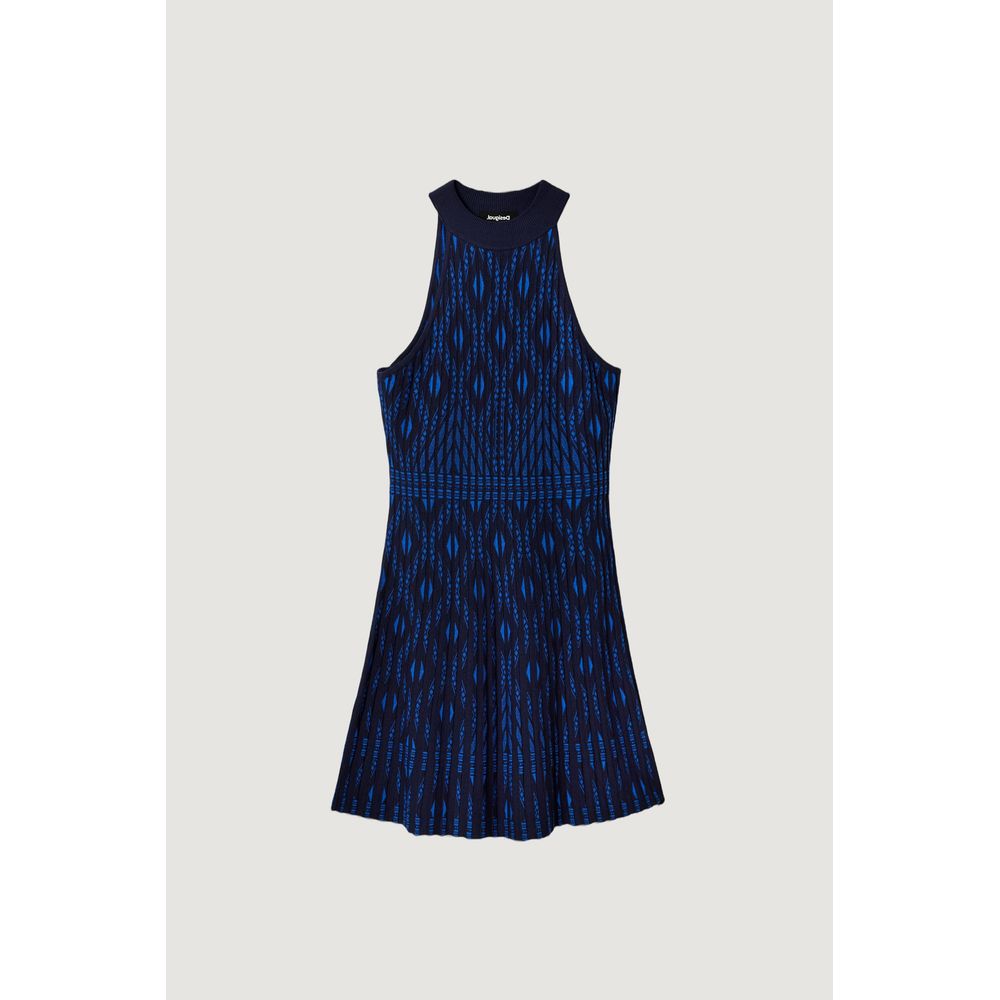 Desigual Blue Viscose Dress IT44 | L