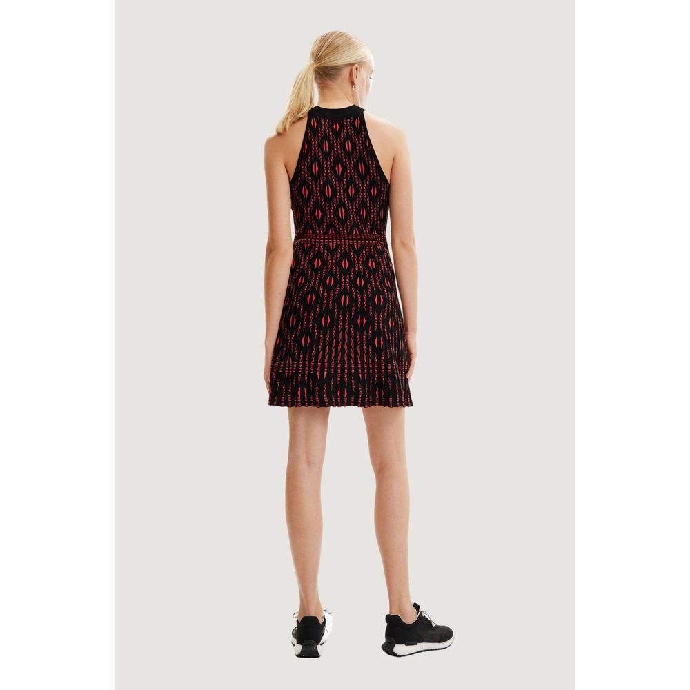 Desigual Red Viscose Dress IT44 | L