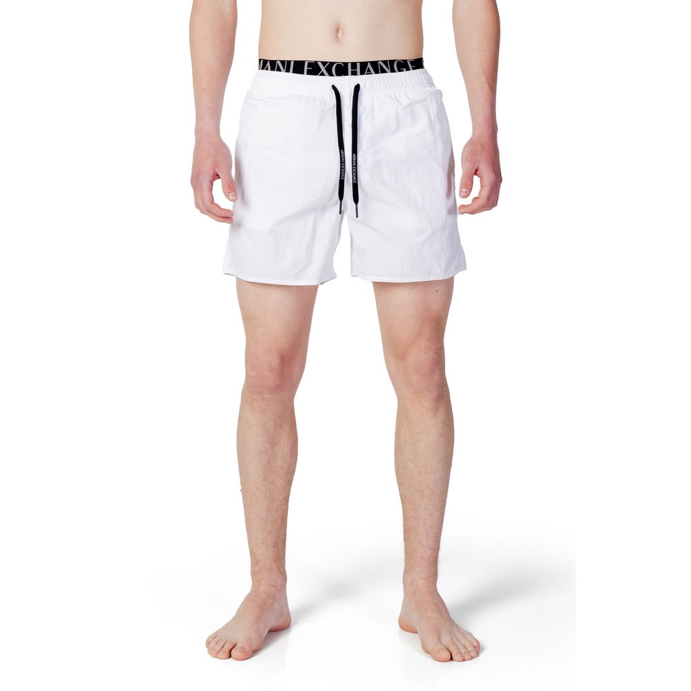 Armani Exchange White Polyester Swimwear IT48 | L