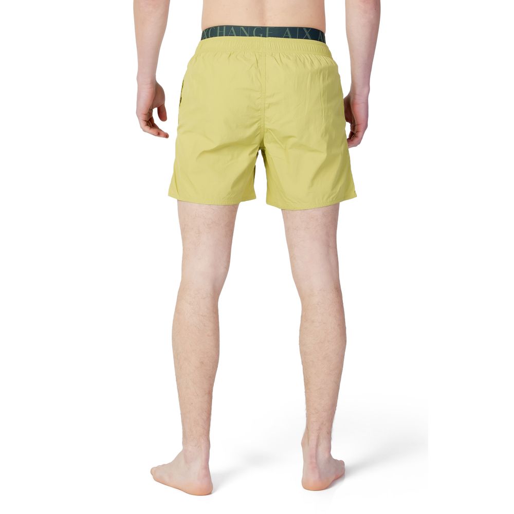 Armani Exchange Green Polyester Swimwear