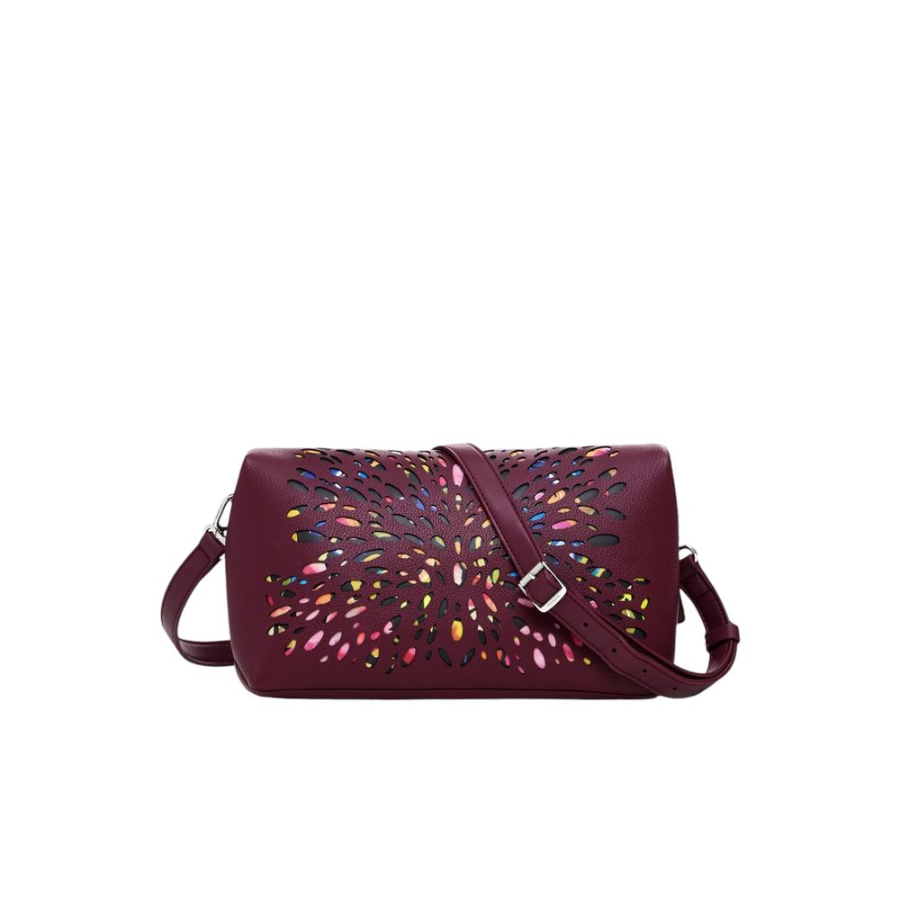 Desigual Bordeaux Polyethylene Handbag