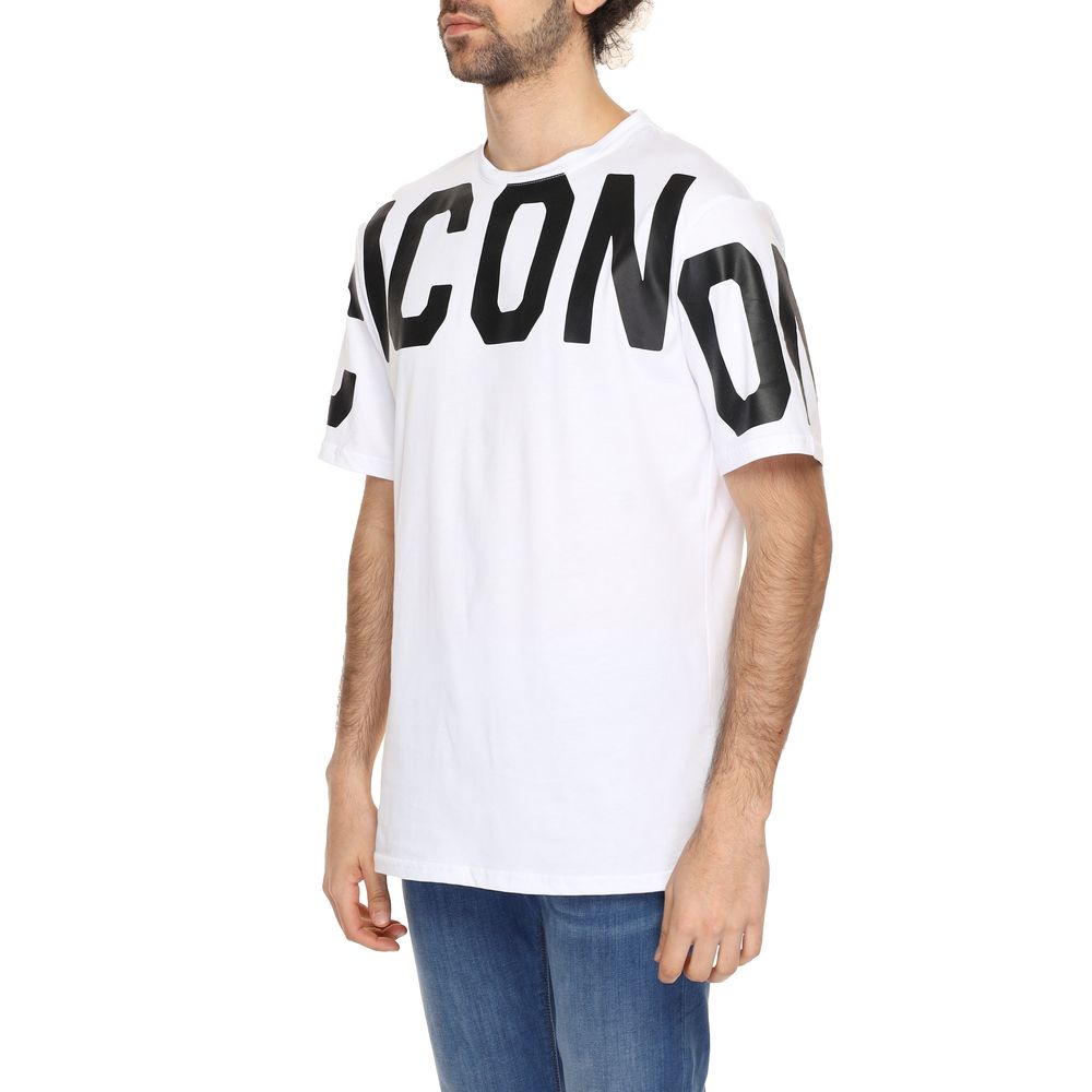 Icon White Cotton T-Shirt IT42 | XS