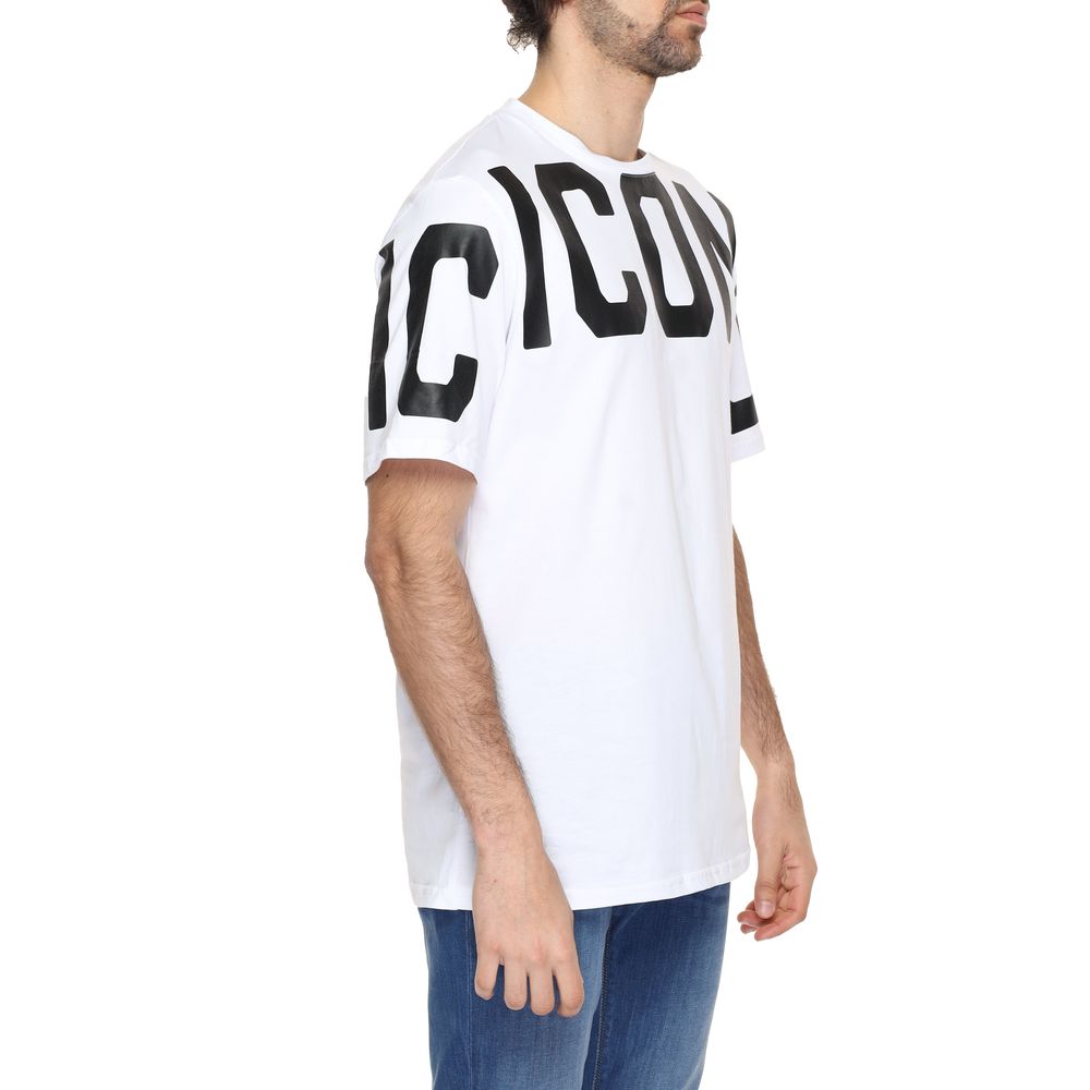 Icon White Cotton T-Shirt IT42 | XS