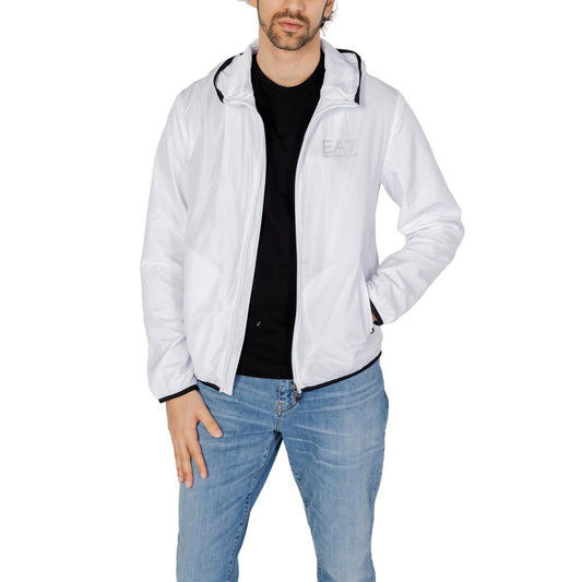 EA7 Emporio Armani White Polyester Jacket IT54 | XXL