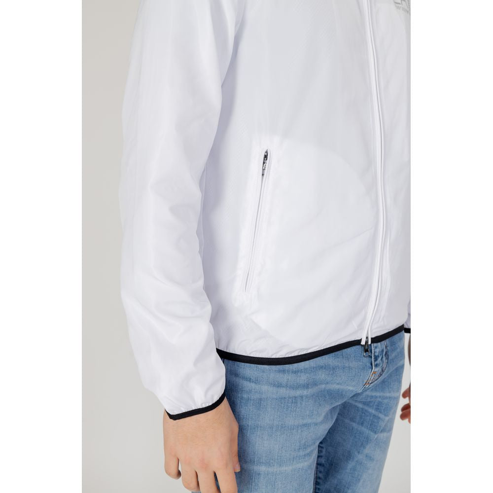 EA7 Emporio Armani White Polyester Jacket IT54 | XXL