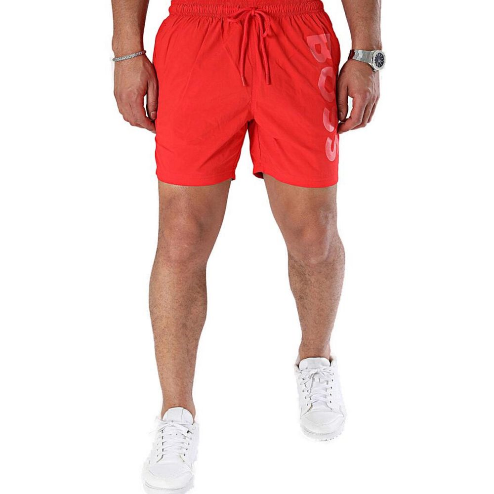 Hugo Boss Red Polyester Swimwear IT46 | M