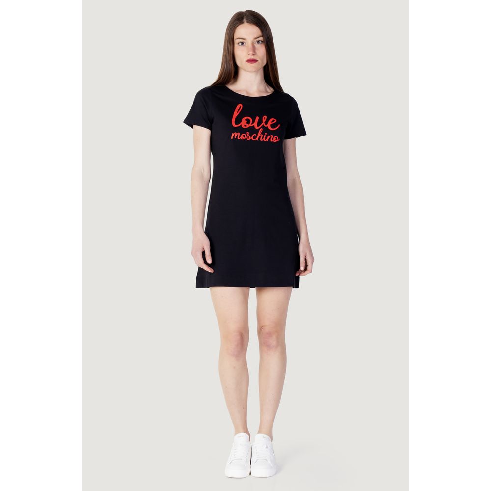 Love Moschino Black Cotton Dress IT40 | XS