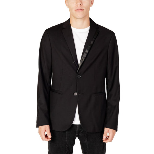 Armani Exchange Black Polyester Blazer IT50 | L