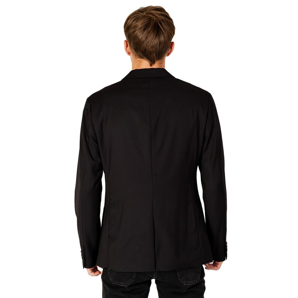 Armani Exchange Black Polyester Blazer IT50 | L