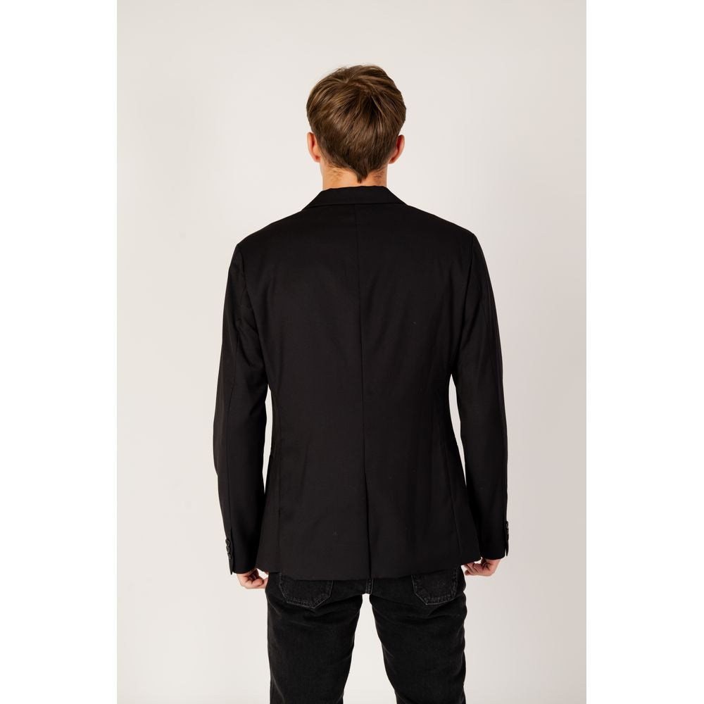 Armani Exchange Black Polyester Blazer IT50 | L