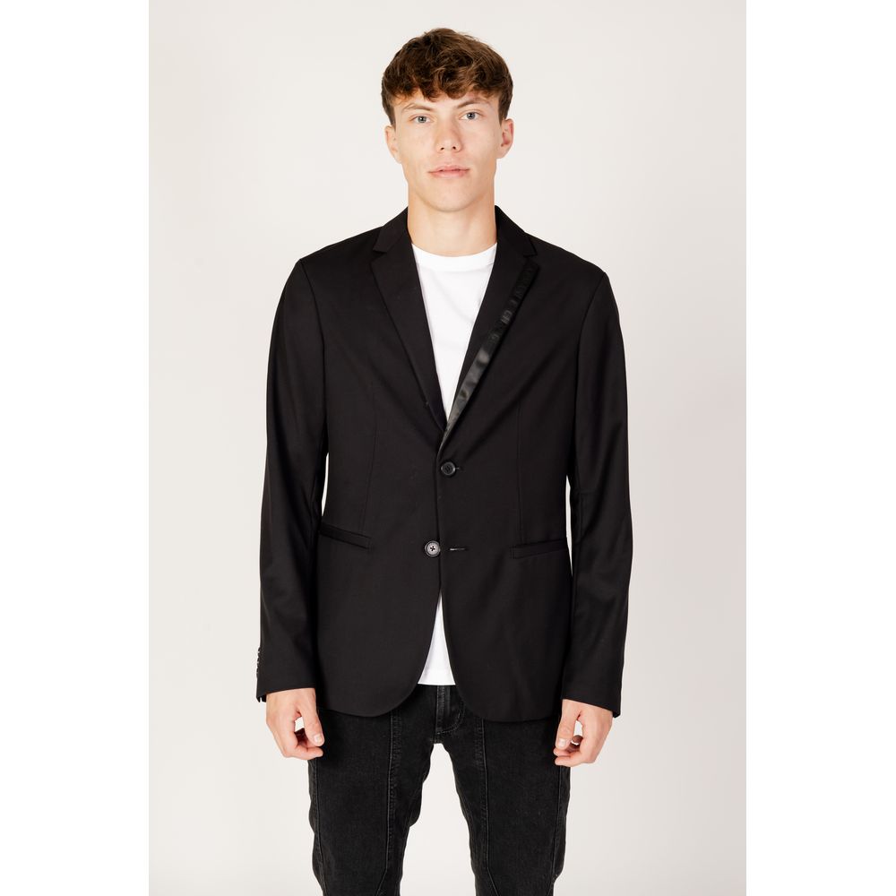 Armani Exchange Black Polyester Blazer IT50 | L