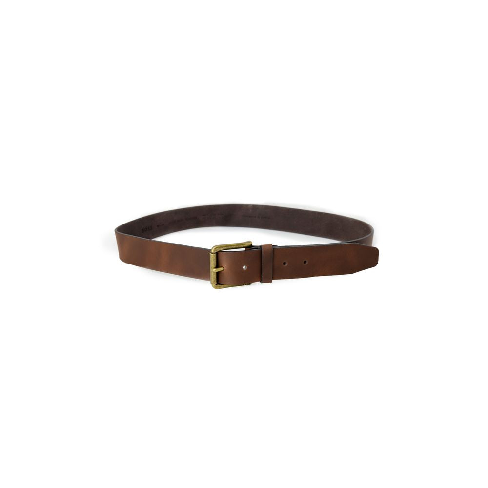 Hugo Boss Brown Leather Belt 85 cm / 34 Inches