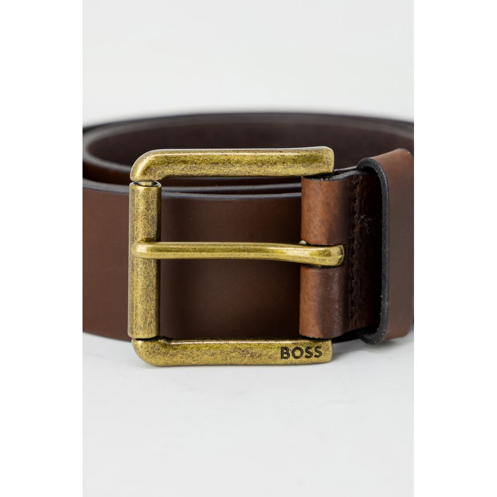 Hugo Boss Brown Leather Belt 85 cm / 34 Inches