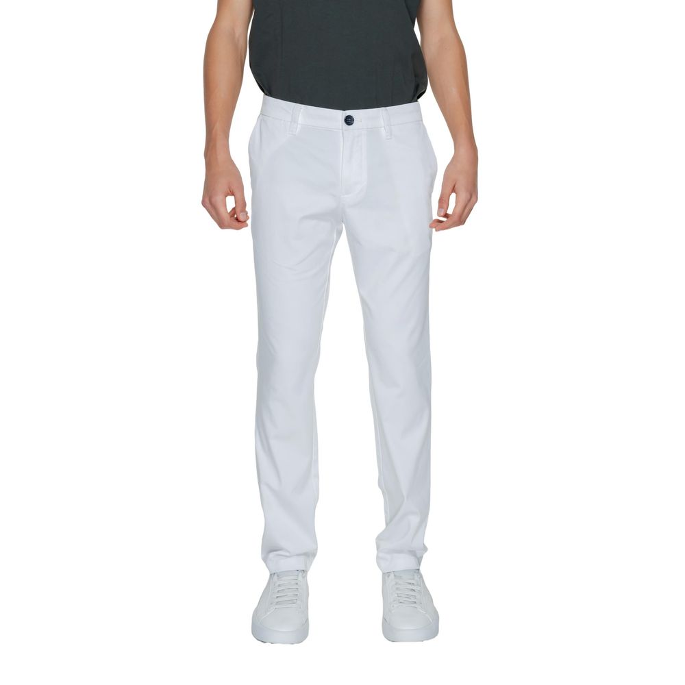 Armani Exchange White Cotton Jeans & Pant