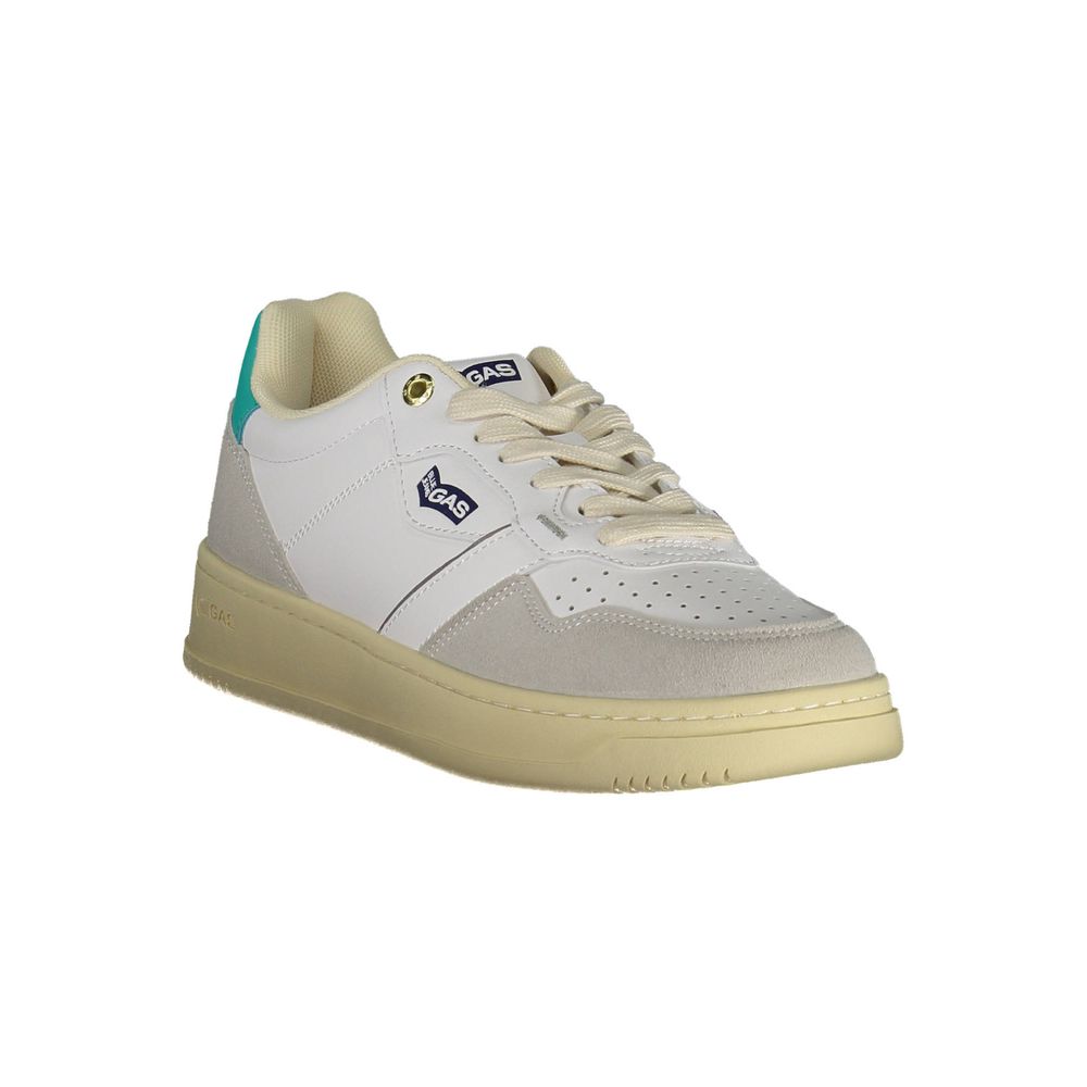 Gas White Artificial Leather Sneaker