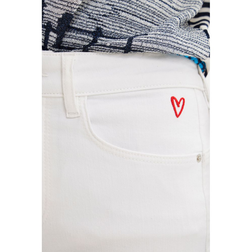 Desigual White Cotton Jeans & Pant IT38 | S