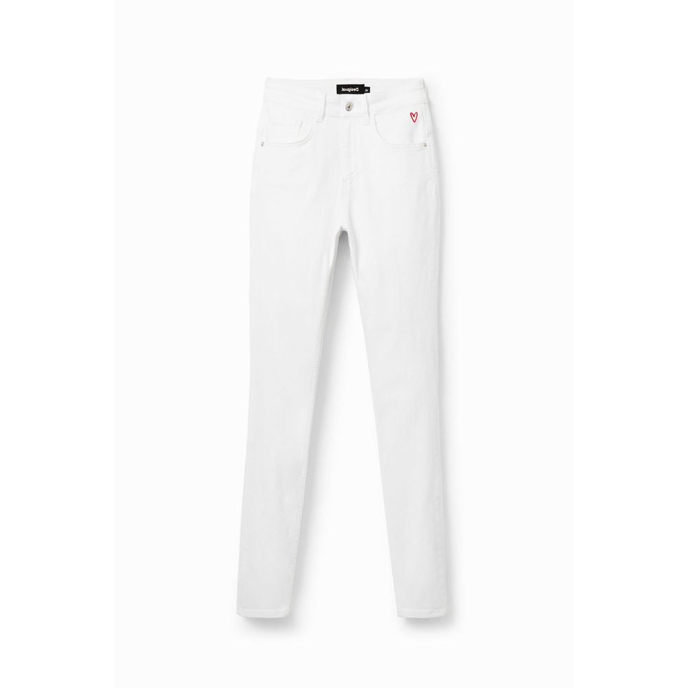 Desigual White Cotton Jeans & Pant IT38 | S