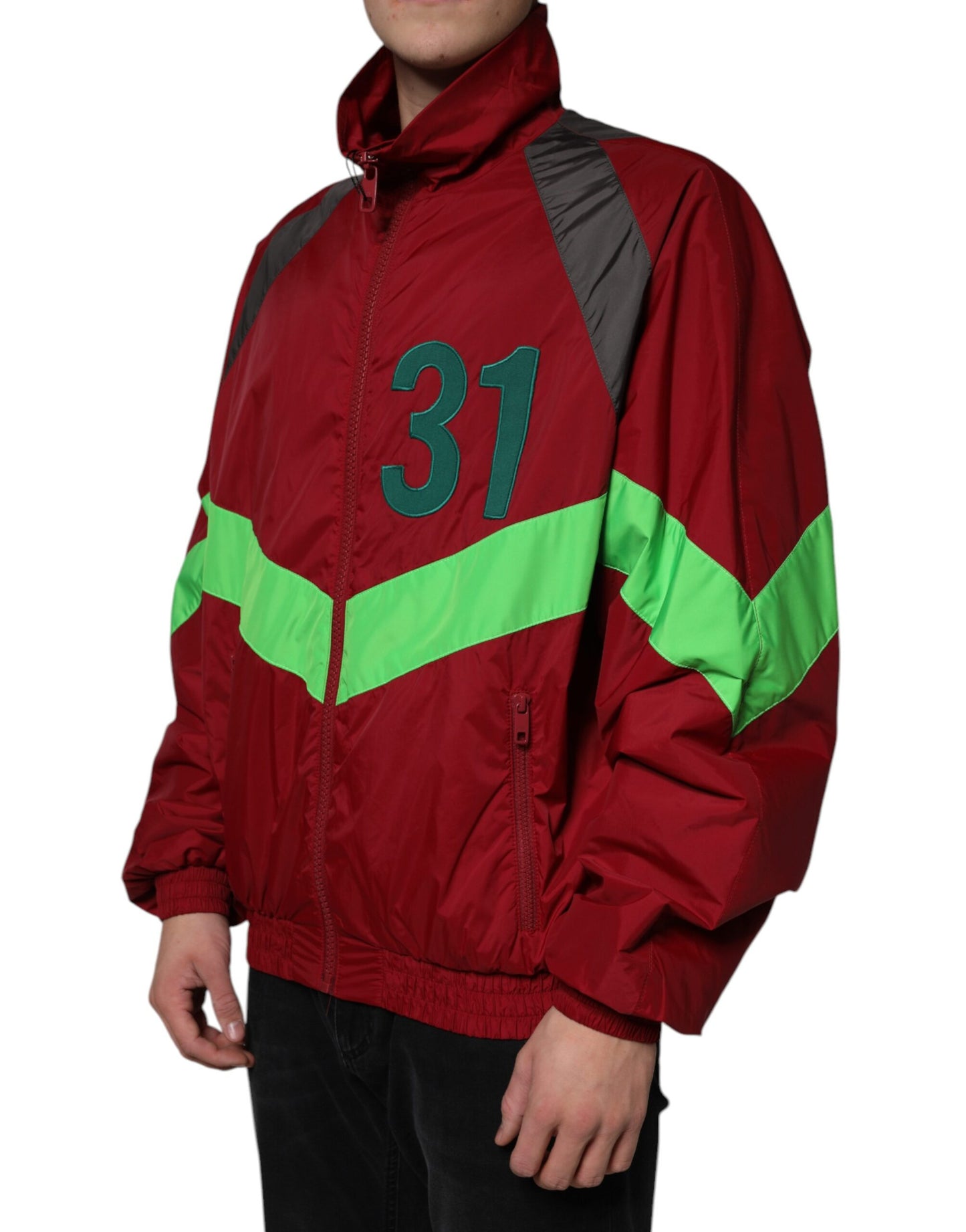 Dolce & Gabbana Multicolor Nylon Full Zip Windbreaker Jacket IT50 / L