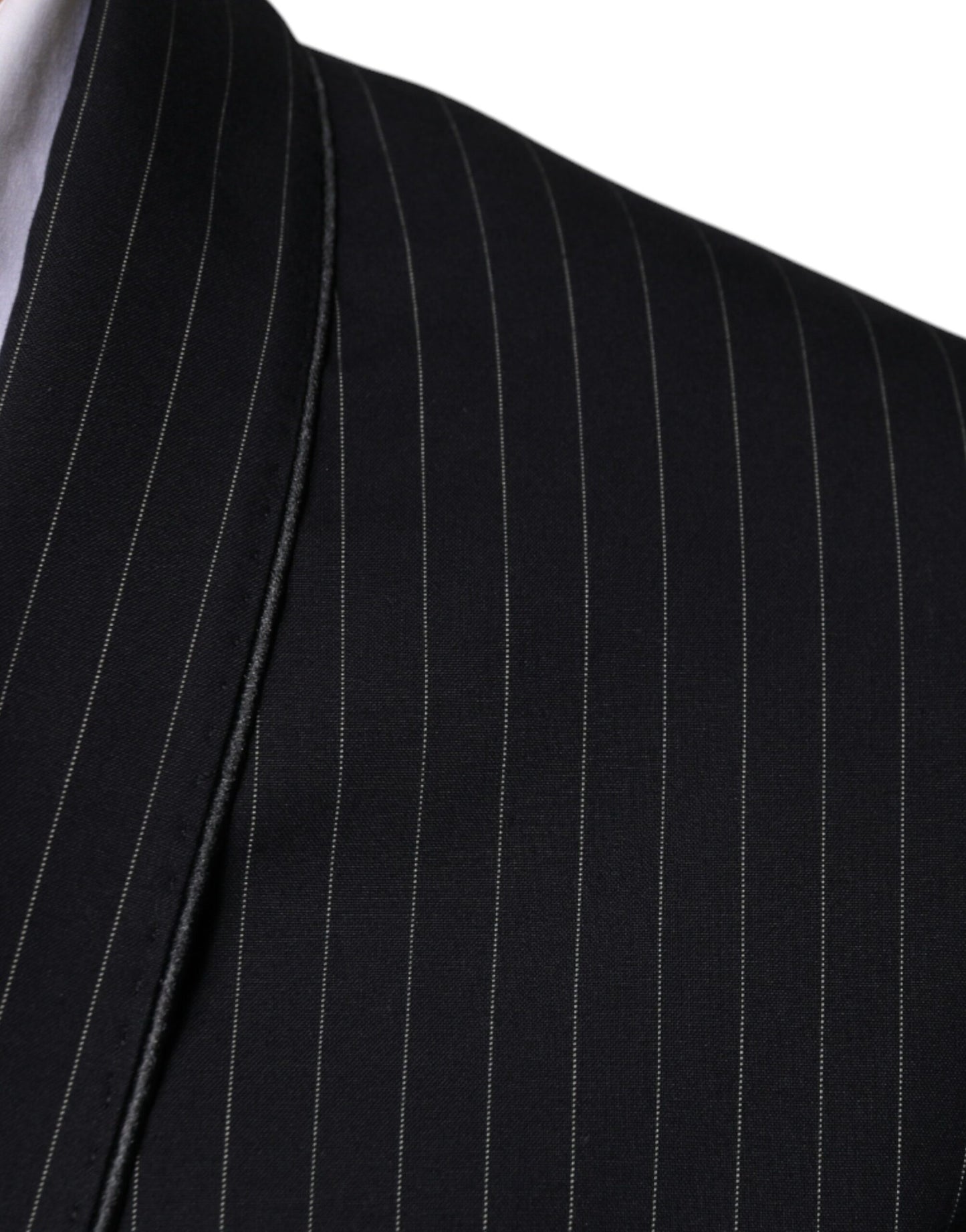 Dolce & Gabbana Black Stripe Single Breasted Formal Suit IT48 / M