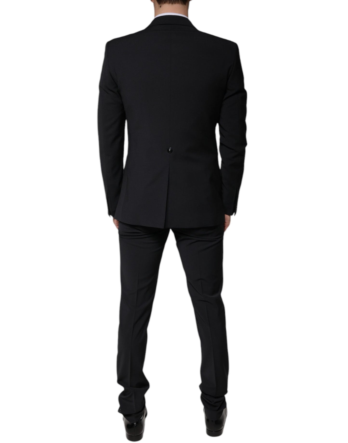 Dolce & Gabbana Black Wool MARTINI Formal 3 Piece Suit IT46/S