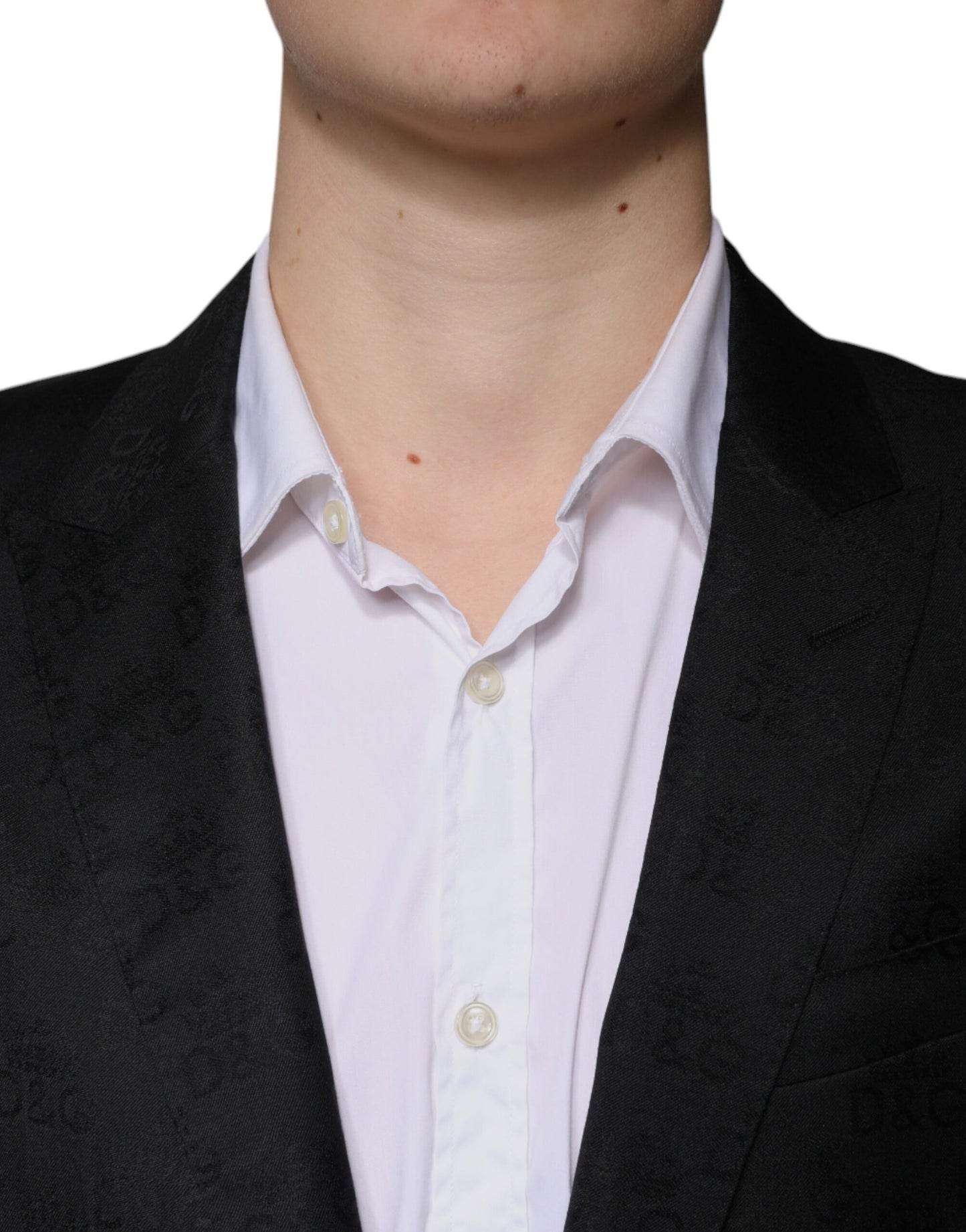 Dolce & Gabbana Black Wool Single Breasted Formal Blazer IT48 / M