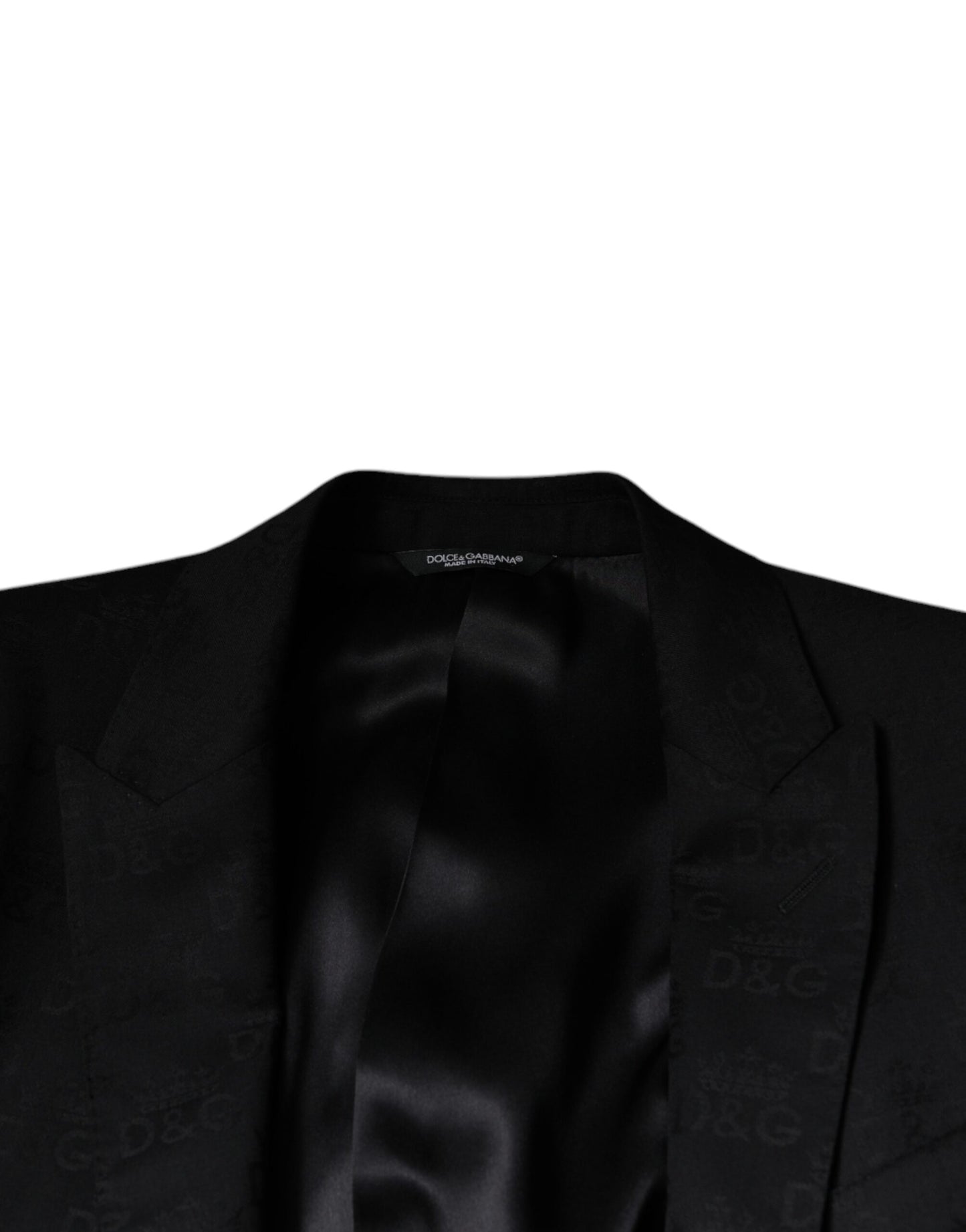 Dolce & Gabbana Black Wool Single Breasted Formal Blazer IT48 / M