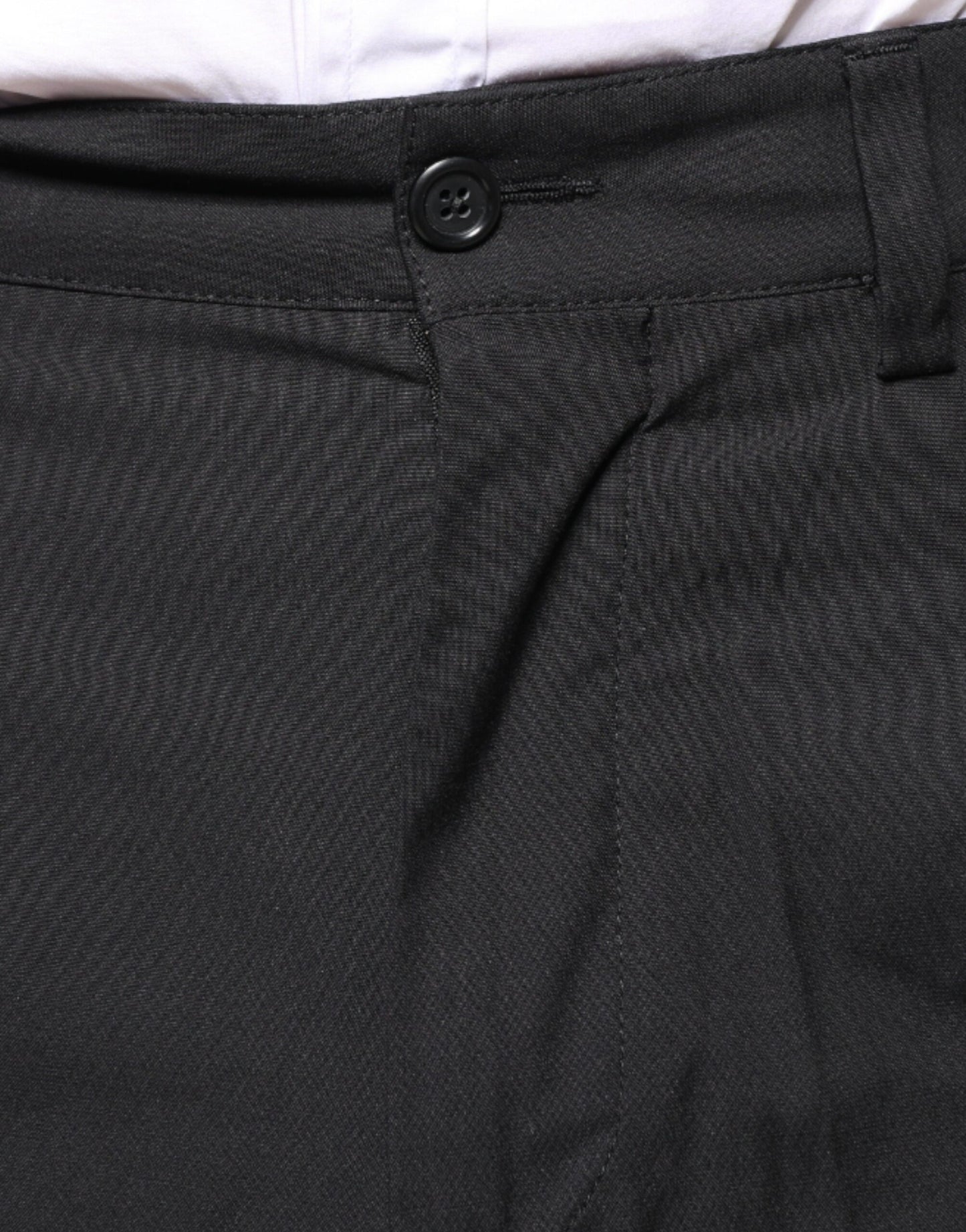 Dolce & Gabbana Black Crown Cotton Dress Pants IT46 / S