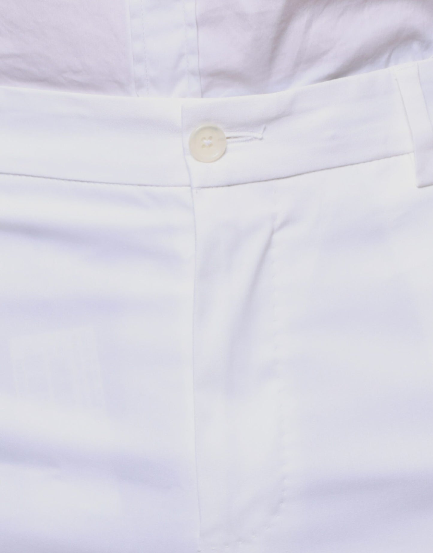 Dolce & Gabbana White Cotton Skinny Dress Pants IT48 / M