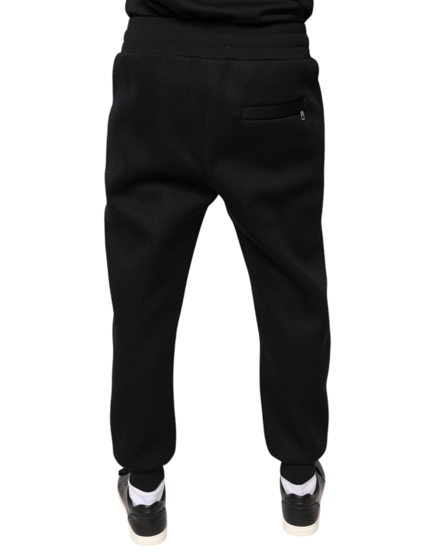 Dolce & Gabbana Black Modal DG Logo Jogger Men Sweatpants Pants IT46 / S