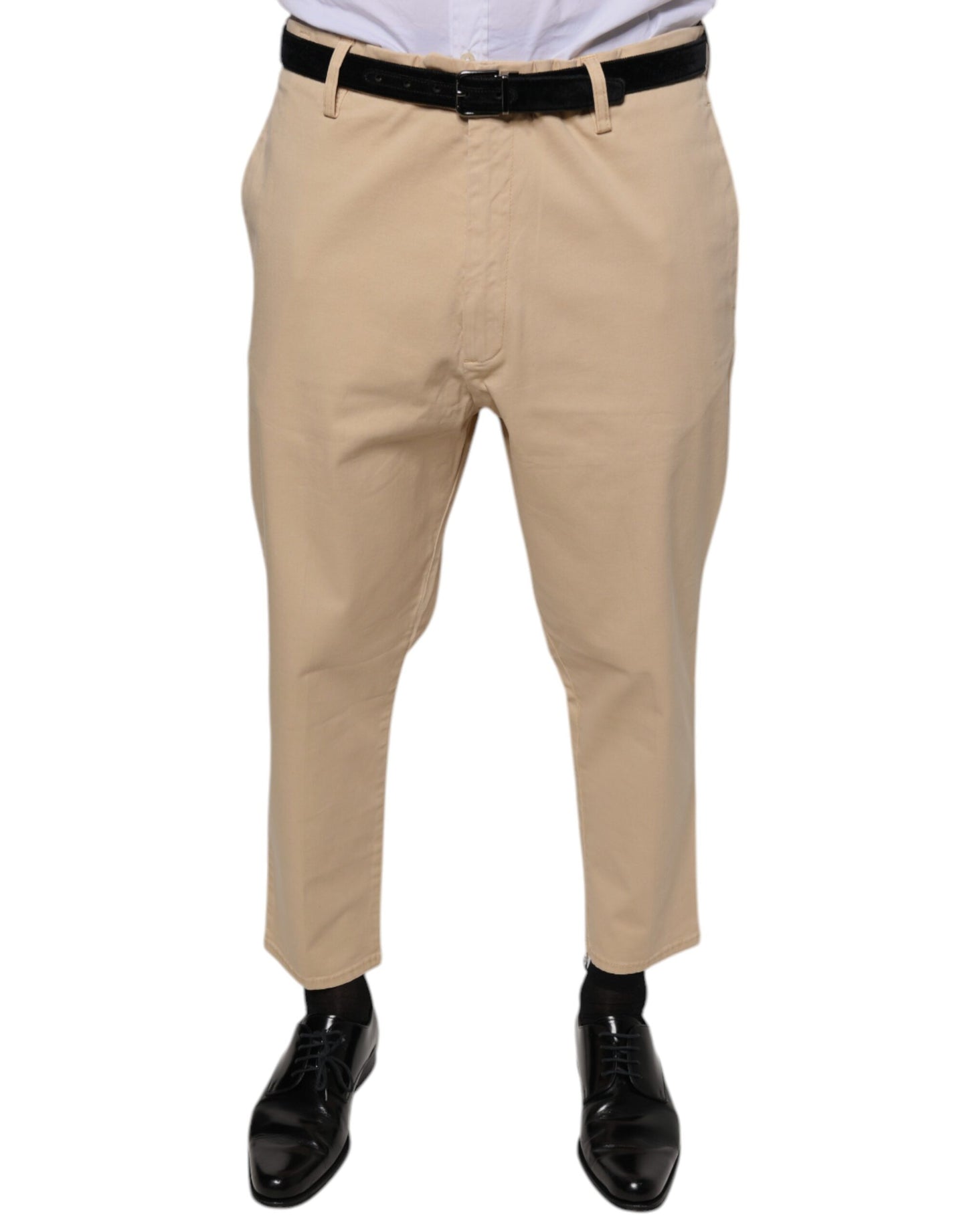 Don The Fuller Beige HOUSTON Men Cropped Dress Pants W38