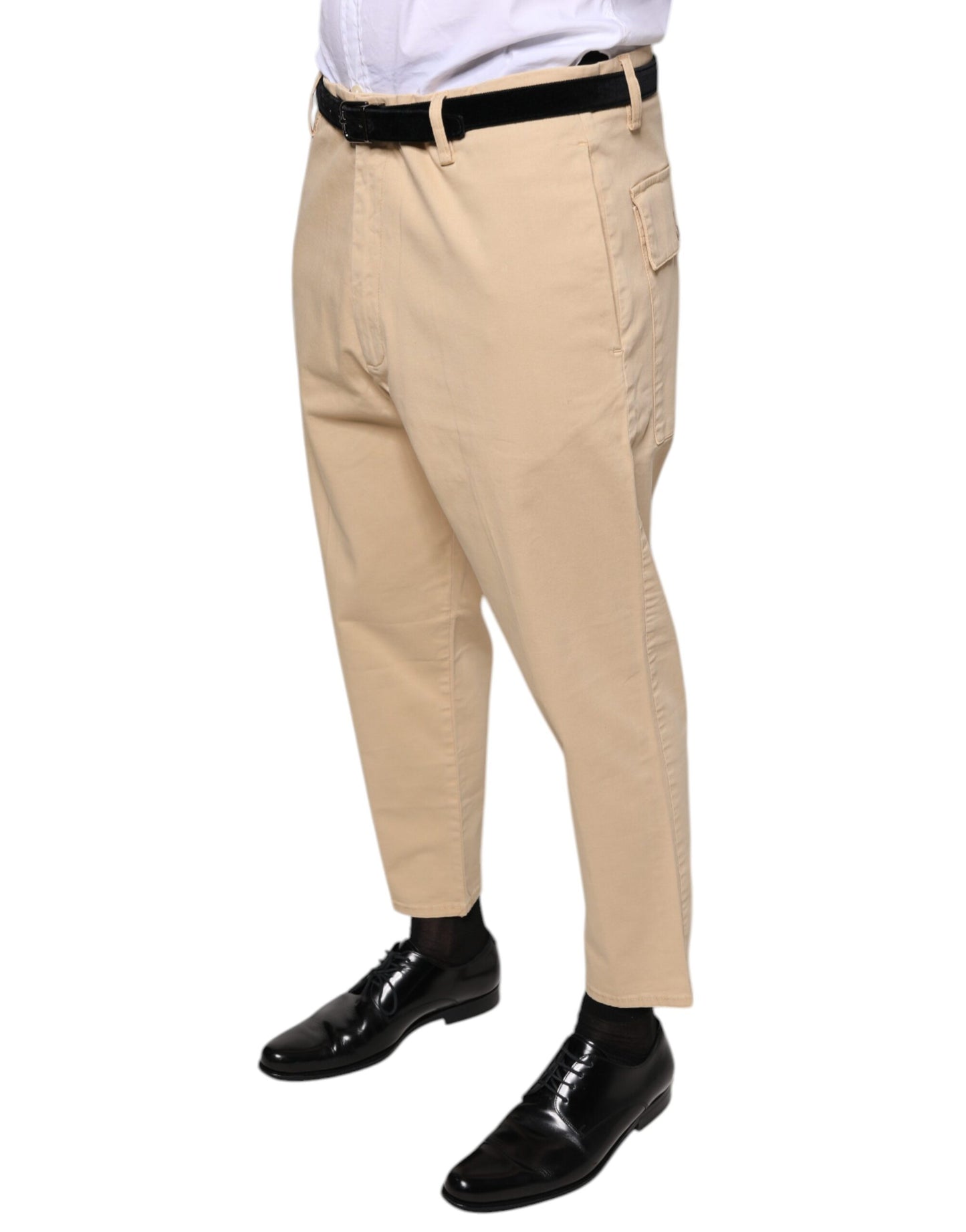 Don The Fuller Beige HOUSTON Men Cropped Dress Pants W38