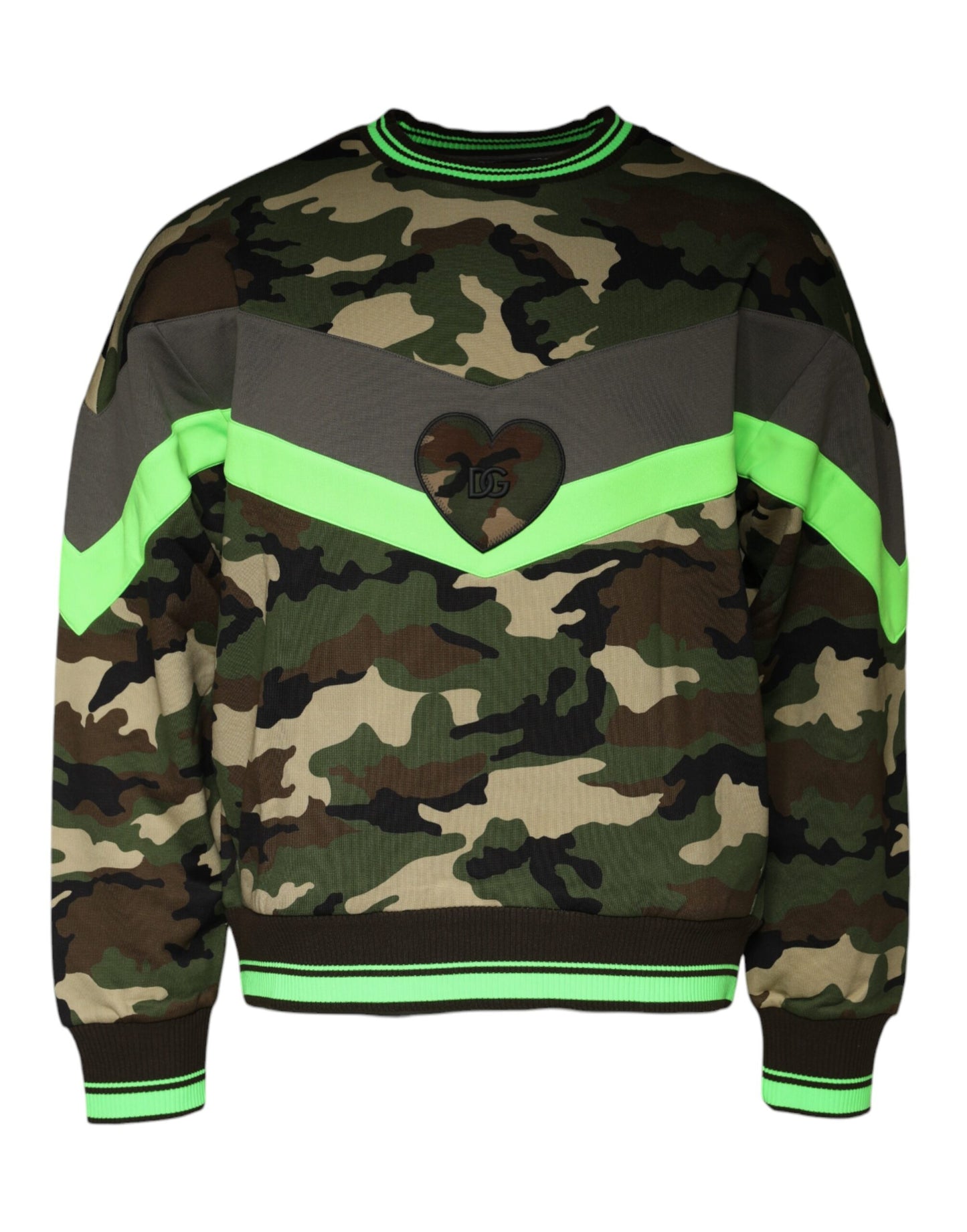 Dolce & Gabbana Multicolor Camouflage Sweatshirt Sweater IT48 / M