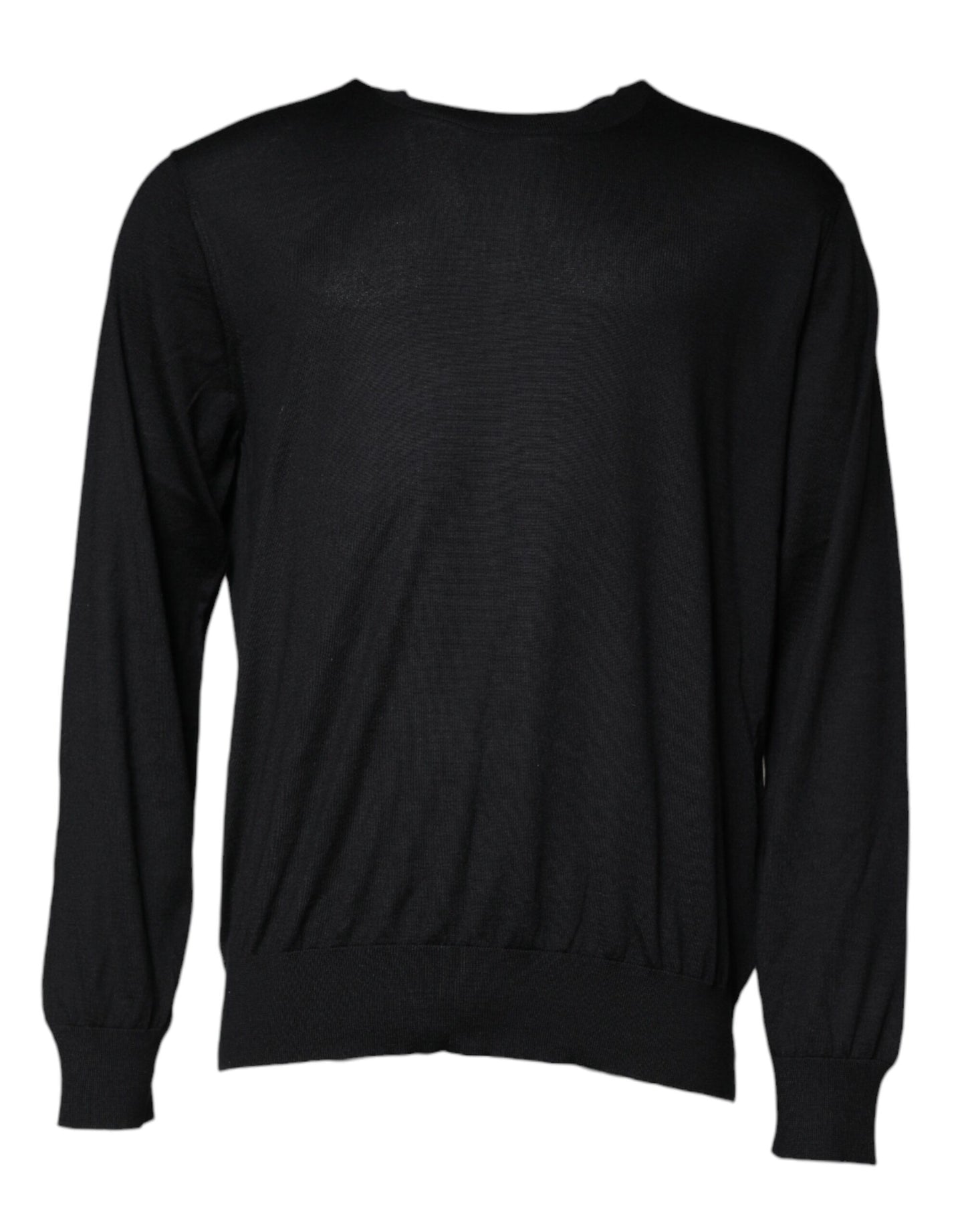 Dolce & Gabbana Black Cashmere Crew Neck Pullover Sweater IT58 / 3XL