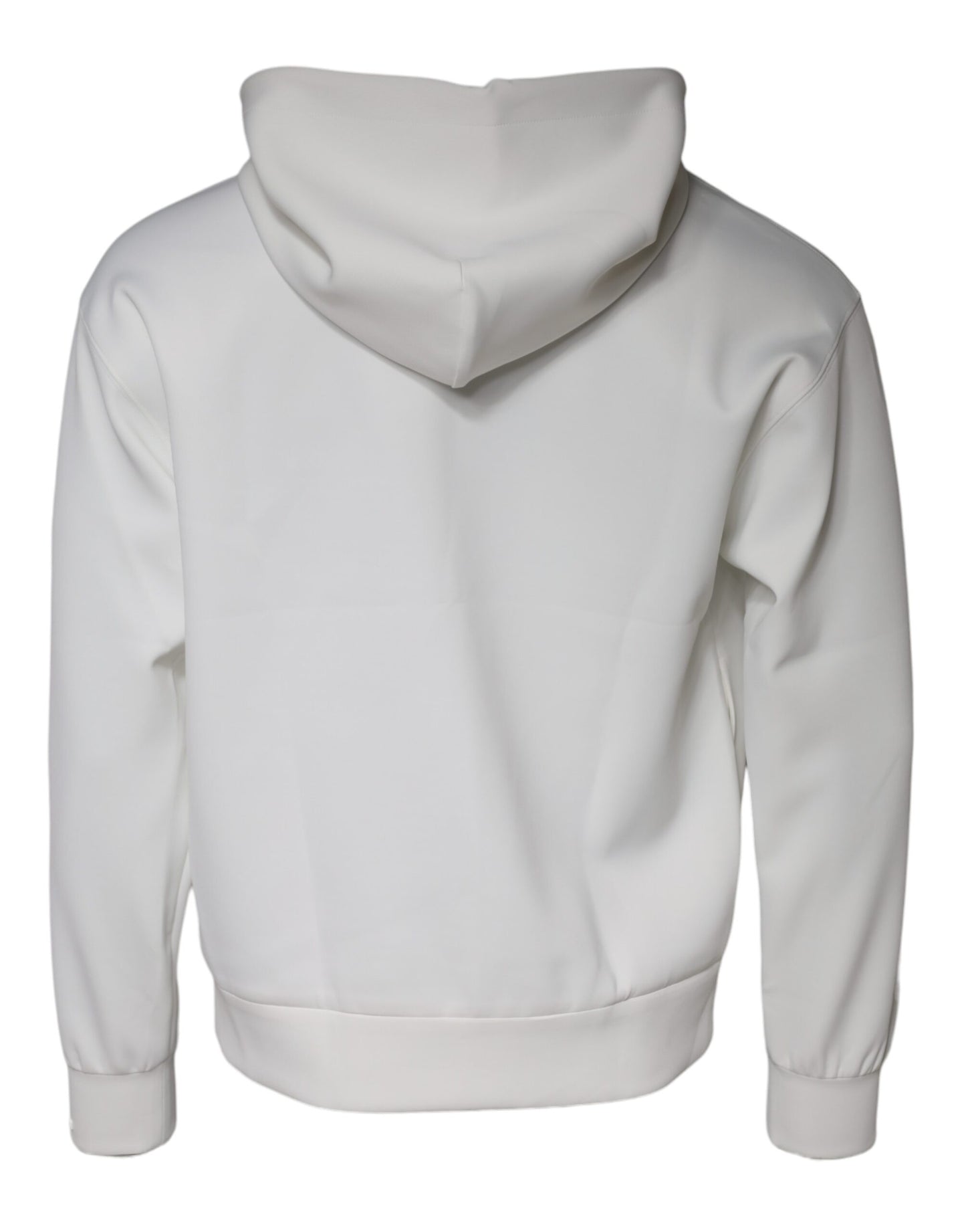 Dolce & Gabbana White DG Logo Hooded Men Sweatshirt Sweater IT44 / XS