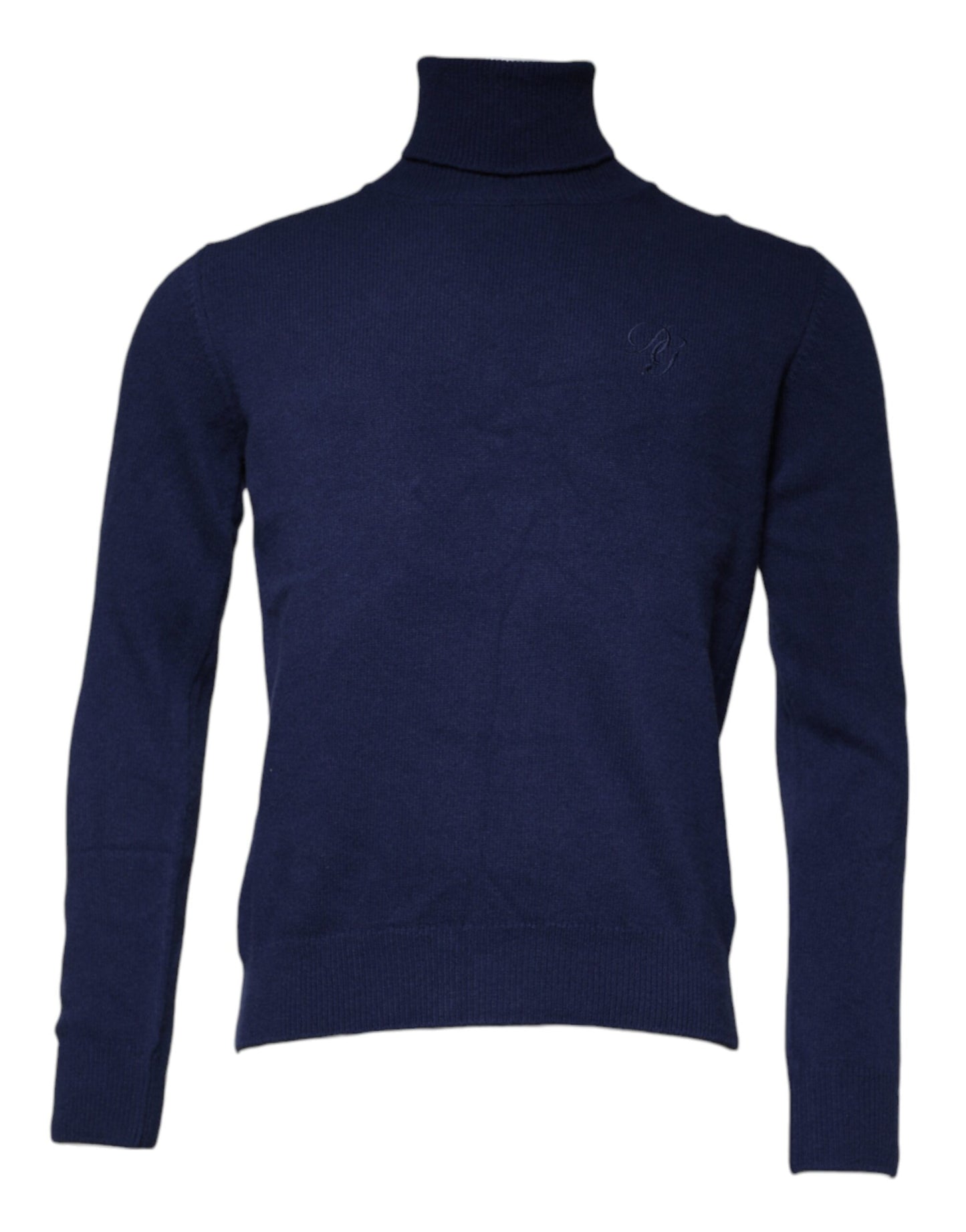 Dolce & Gabbana Blue Wool Knit Turtleneck Pullover Sweater IT48 / M