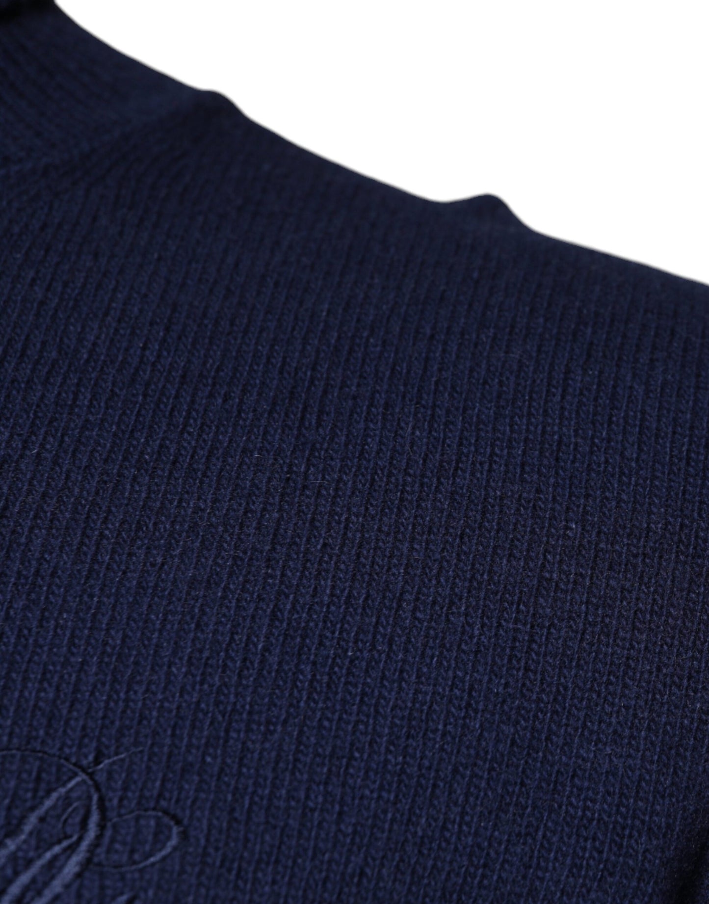 Dolce & Gabbana Blue Wool Knit Turtleneck Pullover Sweater IT48 / M