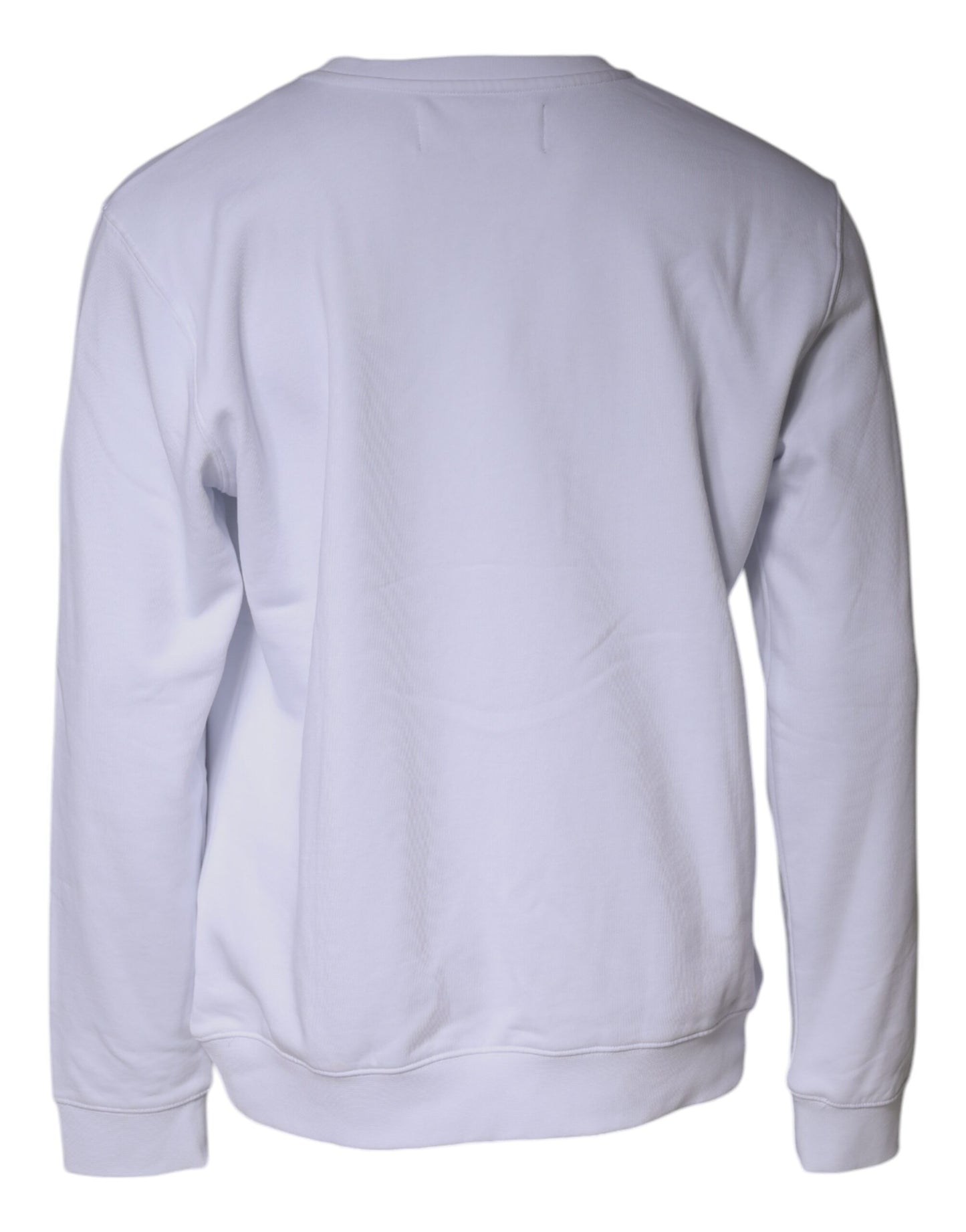 Replay White Embossed Logo Crew Neck Men Sweatshirt Sweater IT56 | XXL