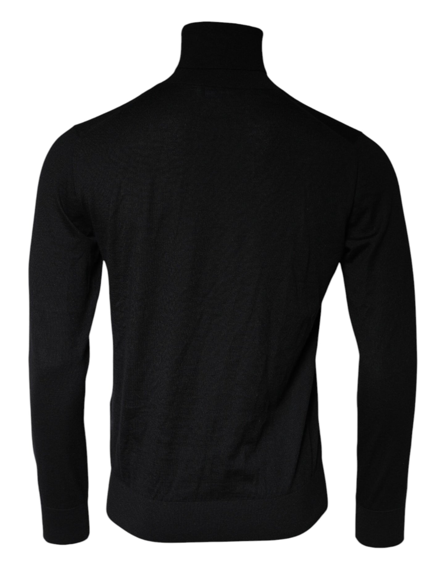 Dolce & Gabbana Black Long Sleeve Turtleneck Pullover Sweater IT48 / M