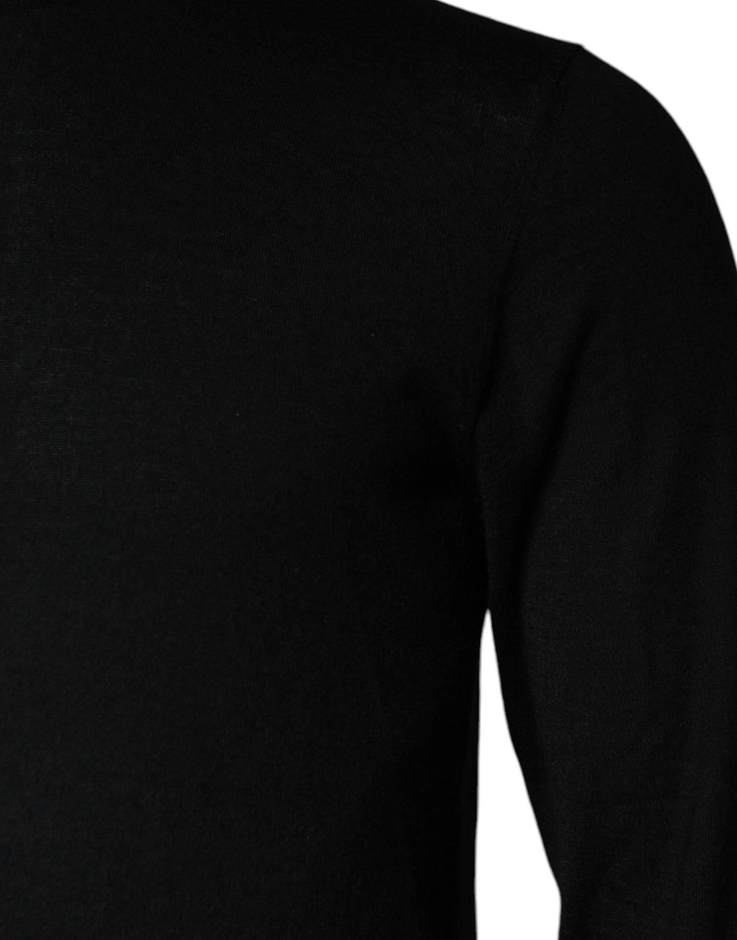 Dolce & Gabbana Black LongSleeve Turtleneck Pullover Sweater IT48 / M