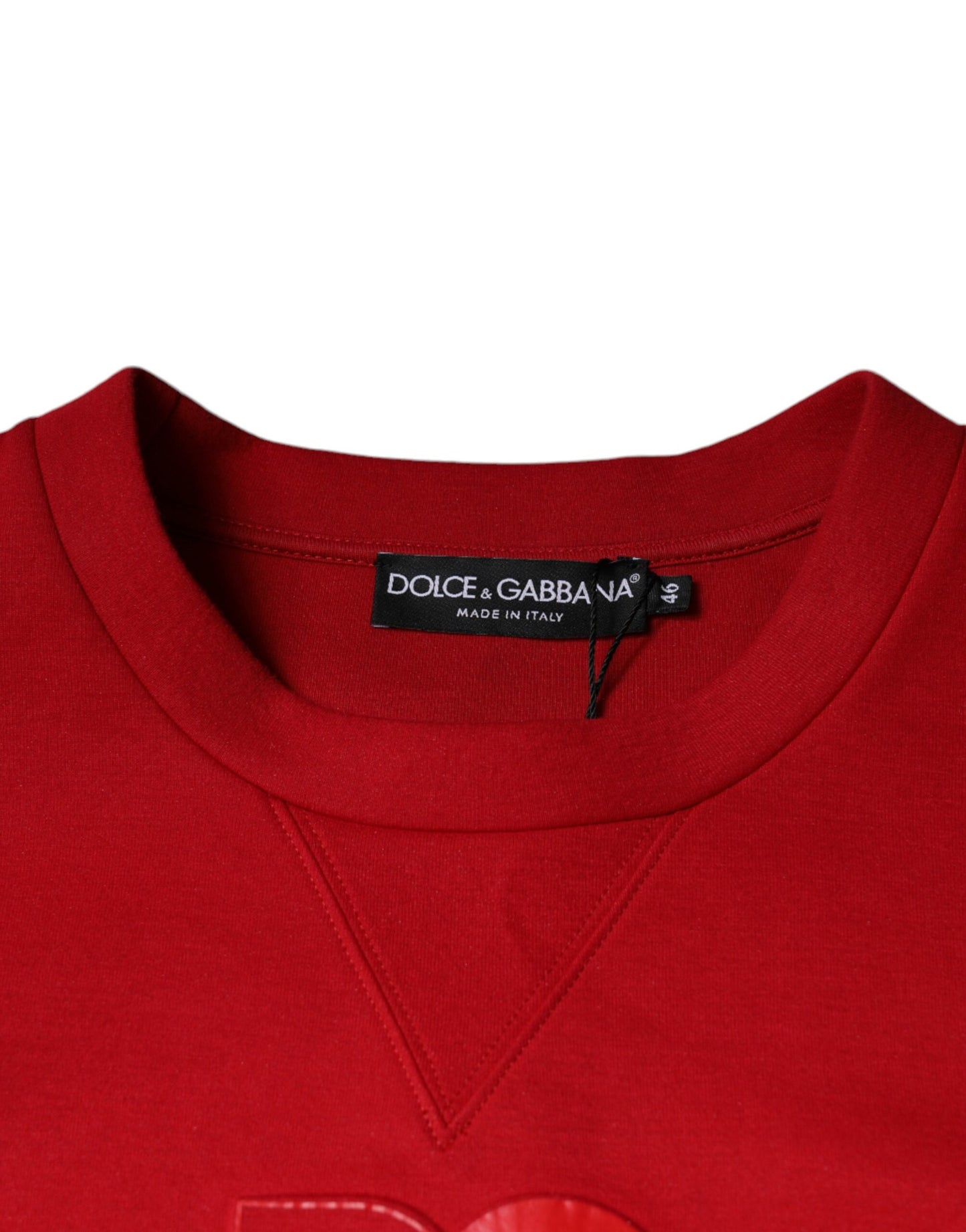 Dolce & Gabbana Maroon DG Logo Cotton Men Sweatshirt Sweater IT46 / S