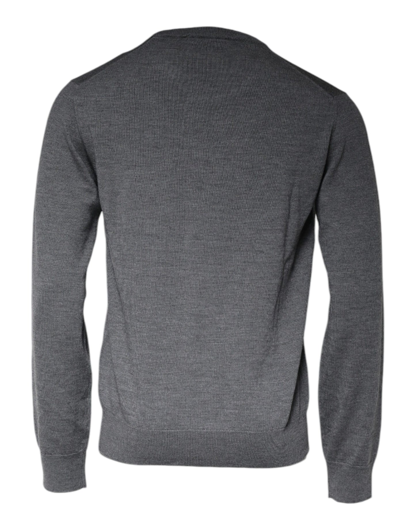 Dolce & Gabbana Dark Gray Wool Crew Neck Pullover Sweater IT50 / L