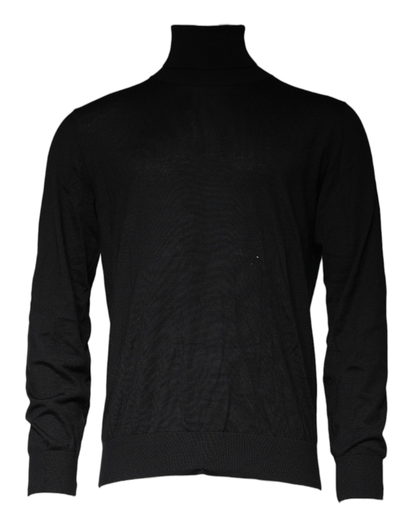 Dolce & Gabbana Black Long Sleeve Turtleneck Men Pullover Sweater IT52 / XL