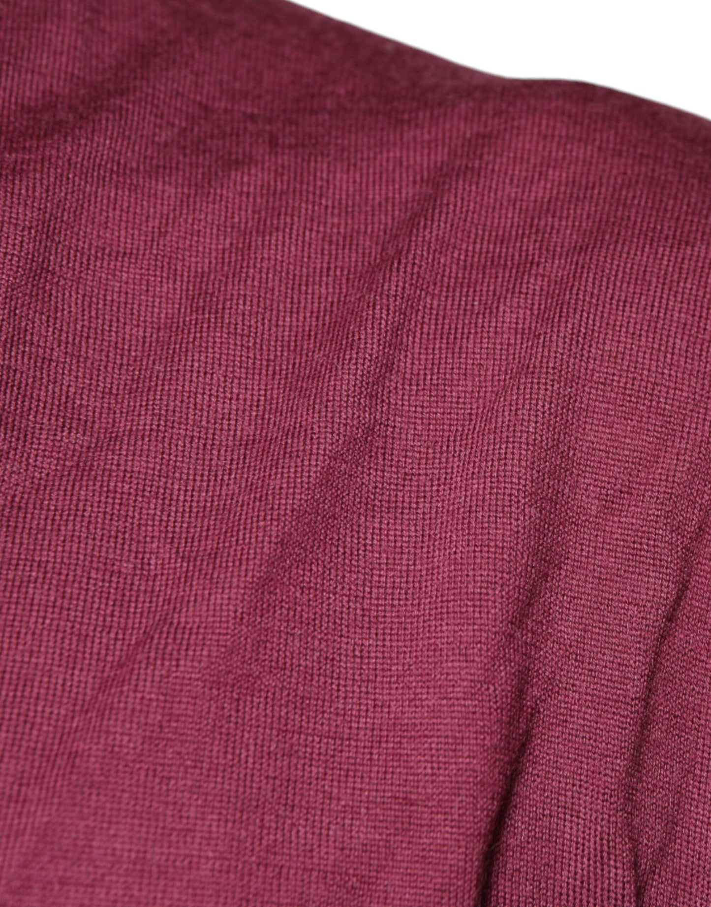 Dolce & Gabbana Maroon Cashmere V-neck Men Pullover Sweater IT54 / XL