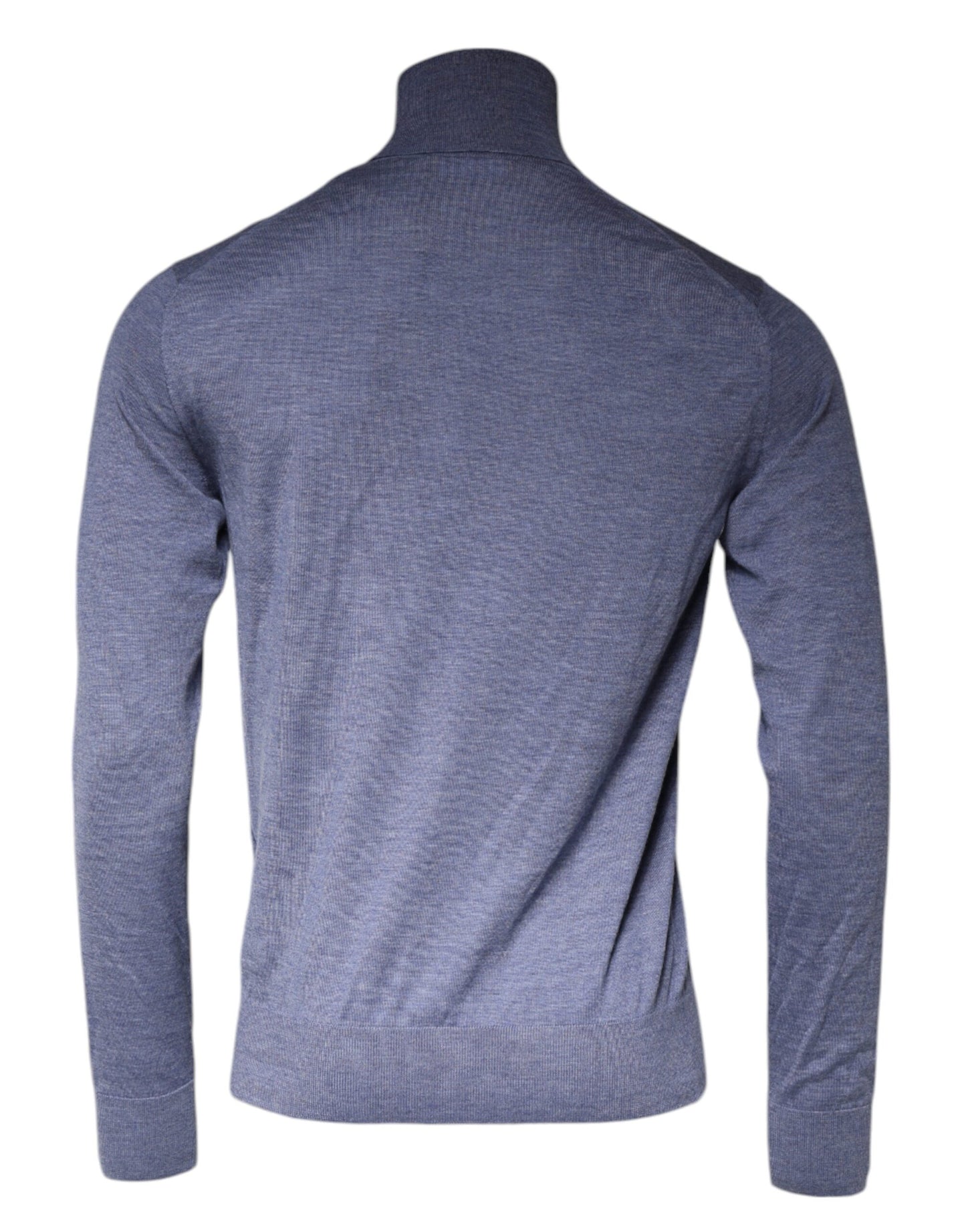 Dolce & Gabbana Purple Blue Long Sleeve Turtleneck Pullover Sweater IT48 / M