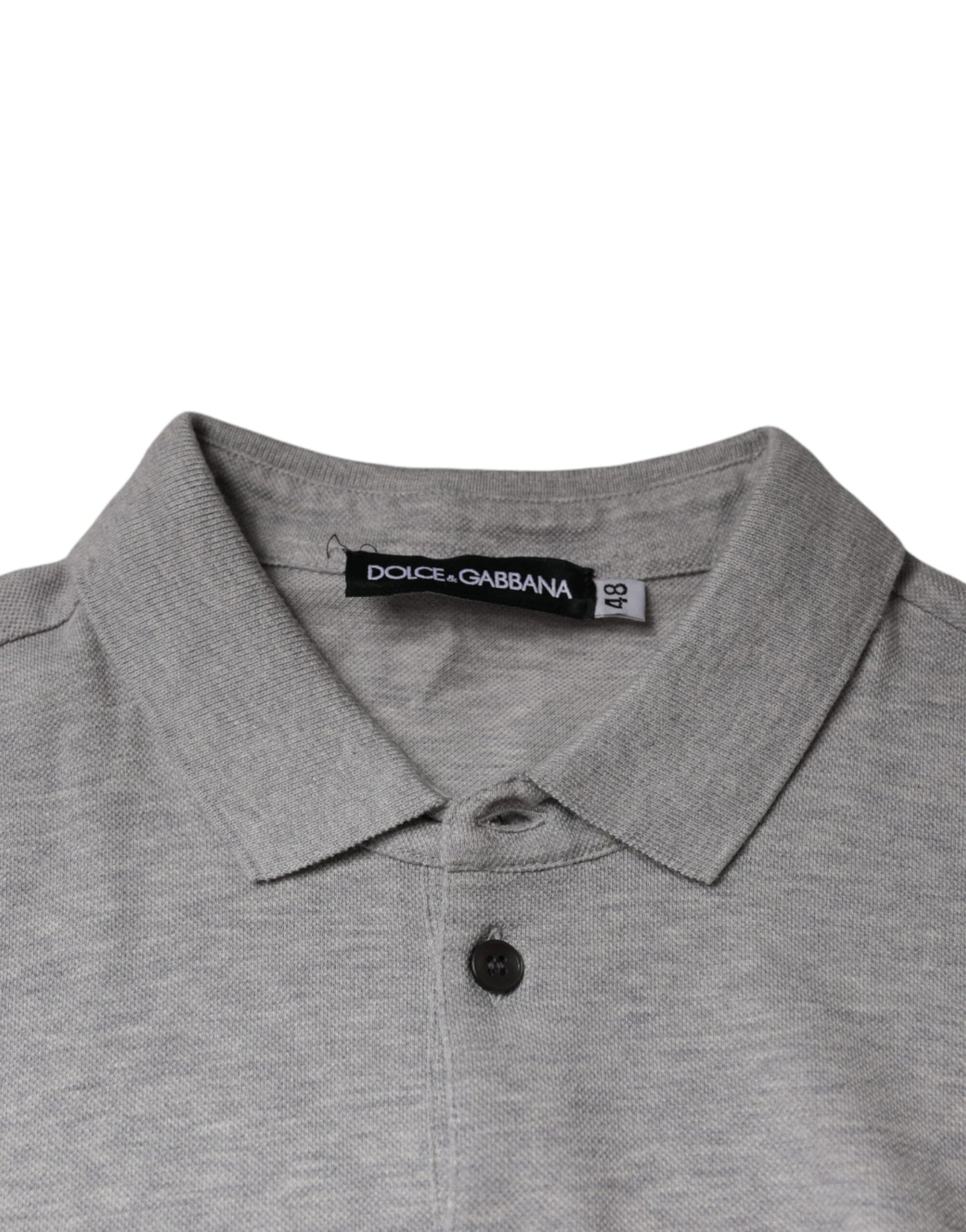 Dolce & Gabbana Gray Crown Collared ShortSleeve Polo T-shirt IT44 / XS