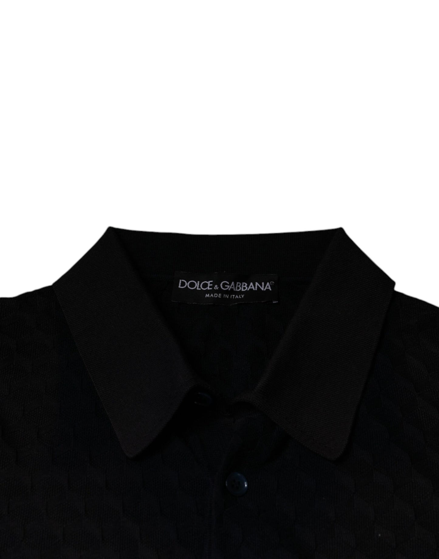 Dolce & Gabbana Multicolor Silk Button Down Collared T-shirt IT48 / M