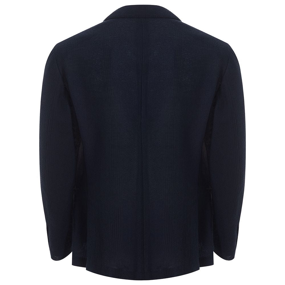 Lardini Blue Cotton Jacket IT56 | 3XL