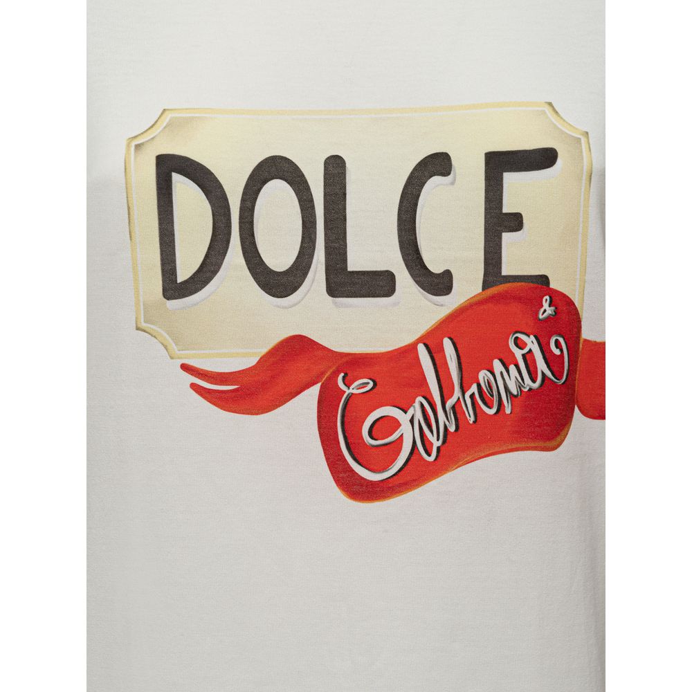 Dolce & Gabbana White Cotton Tops & T-Shirt IT38 / XS