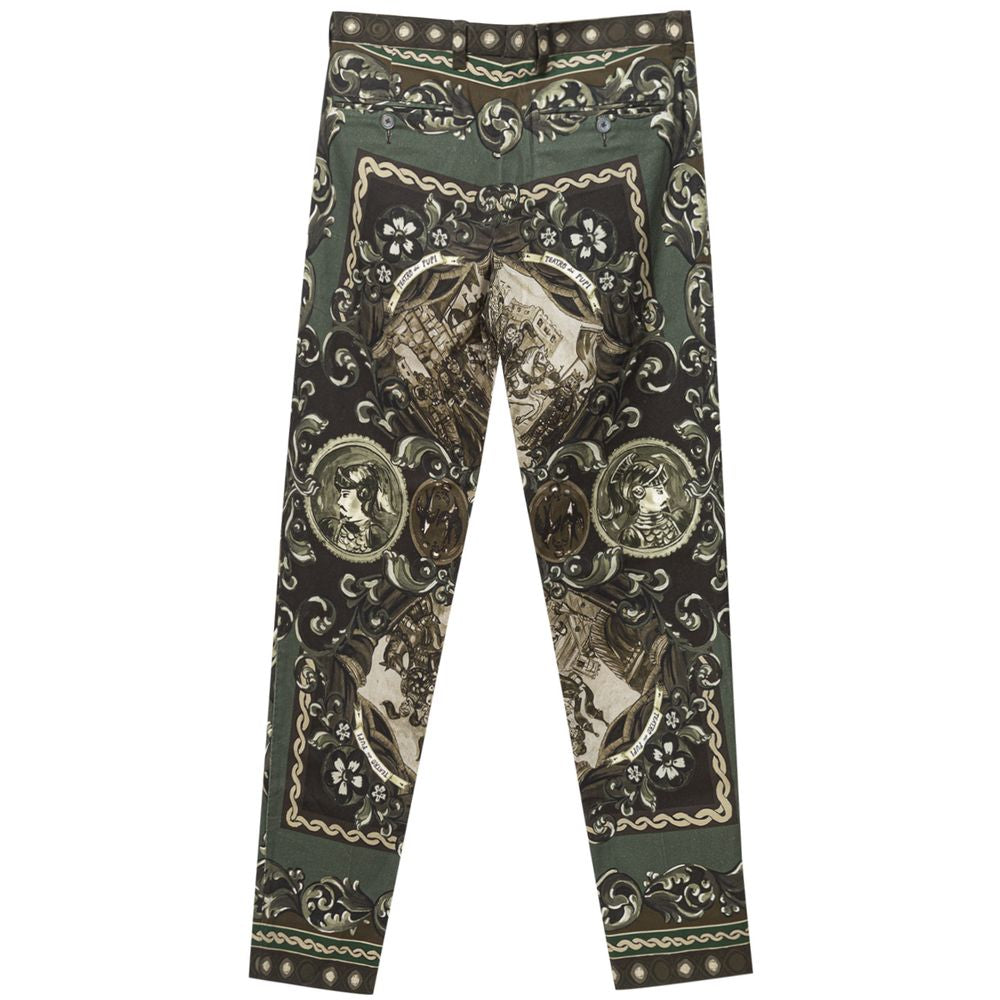 Dolce & Gabbana Green Cotton Jeans & Pant IT44 / L